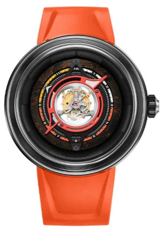 PEACOCK Tourbillon Black Hole - Orange