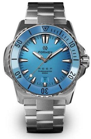 FORMEX: Reef 39.5mm "Baby" Automatic COSC 300M (Bahama Blue)