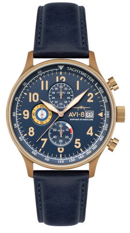 AV-4011-0Q (HAWKER HURRICANE Classic Chronograph Regent Blue)