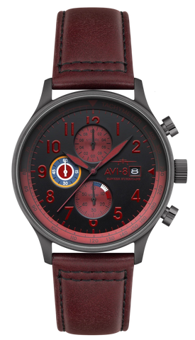 AV-4011-0S (HAWKER HURRICANE Classic Chronograph Blood Red)