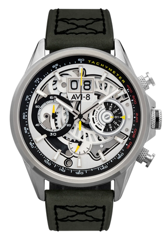 AV-4065-01 (HAWKER HARRIER Matador Chronograph IVORY STEEL)