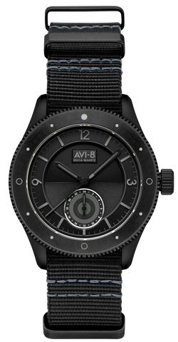 AV-4112-05 (FLYBOY Airmaster Sector Meca-Quartz Jet Black)