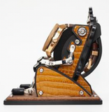 Leather Throne Oak