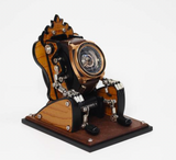 Leather Throne Oak