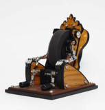Leather Throne Oak
