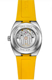 Seagull Retro No Signal Small TV 36mm Unisex Dual Calendar Automatic Watch Yellow Rubber