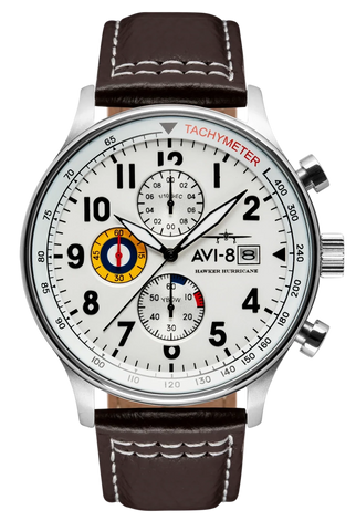 AV-4011-01 (HAWKER HURRICANE Classic Chronograph CLASSIC WHITE)